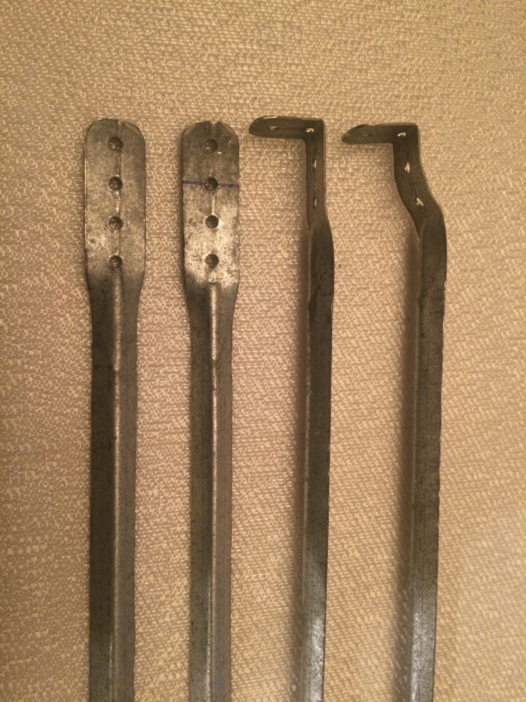 four pieces of metal