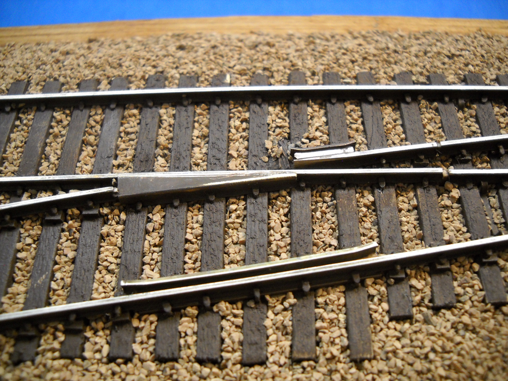 A finished lift-frog turnout