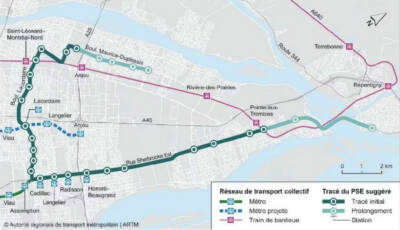 New proposal calls for ground-level light rail for eastern Montreal