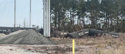 NS train derails in eastern North Carolina