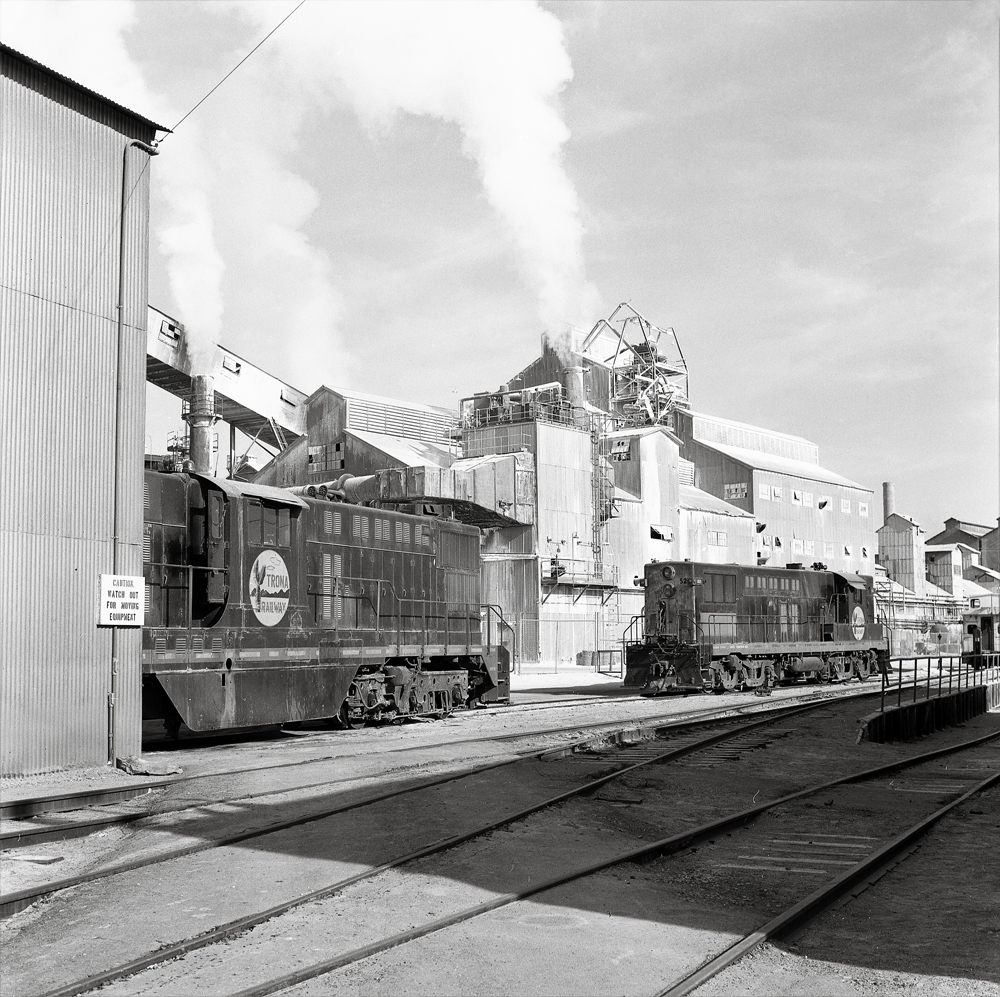 black and white photo of diesels