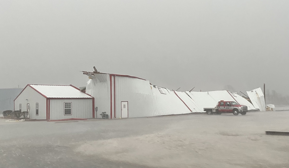 Damaged building