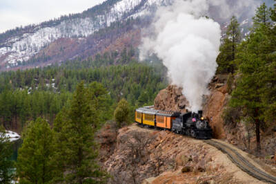 News photos: Final coal-fired train at Durango & Silverton