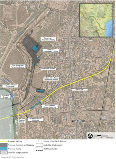 STB issues notice for environmental report on proposed Eagle Pass, Texas, border crossing