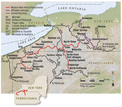Western New York & Pennsylvania mothballs 70 miles of track
