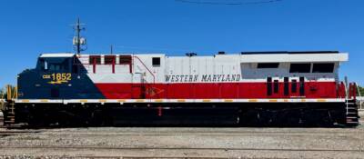 The latest CSX heritage locomotive: Western Maryland