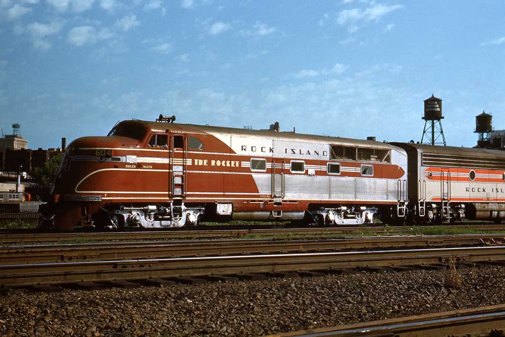 Streamlined diesel Rock Island locomotives