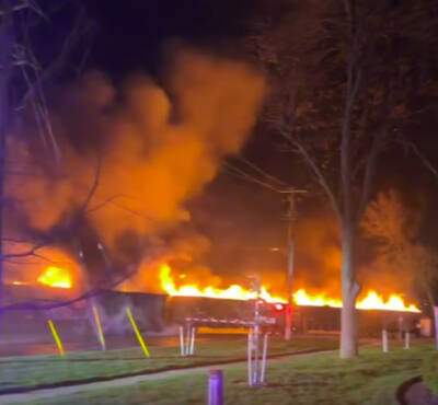 Sparks from locomotive likely caused fire on CPKC train in Ontario, TSB says