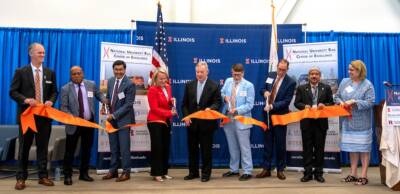 University of Illinois celebrates opening of National University Rail Center of Excellence