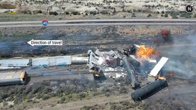 NTSB releases preliminary report on April BNSF derailment that closed I-40