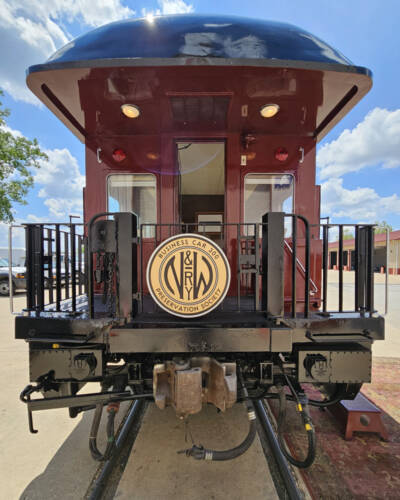 News photos: Restored N&W business car debuts