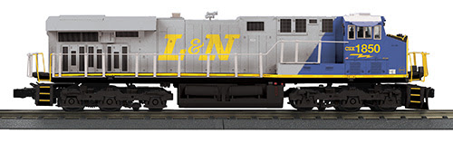 blue and silver model train