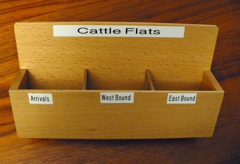brown box with three containers