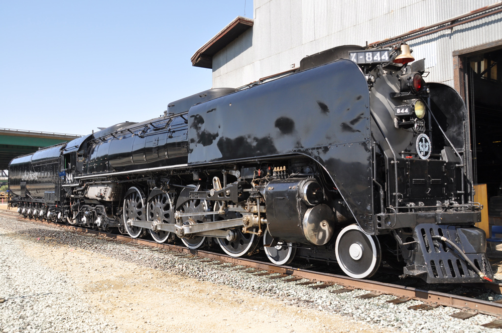 black steam locomotive