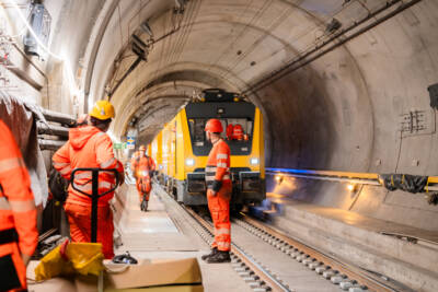 First test trains begin running through repaired Gotthard Base Tunnel