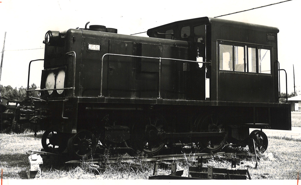 vintage photo of black and white diesel engine