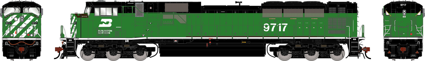 A green and black model locomotive