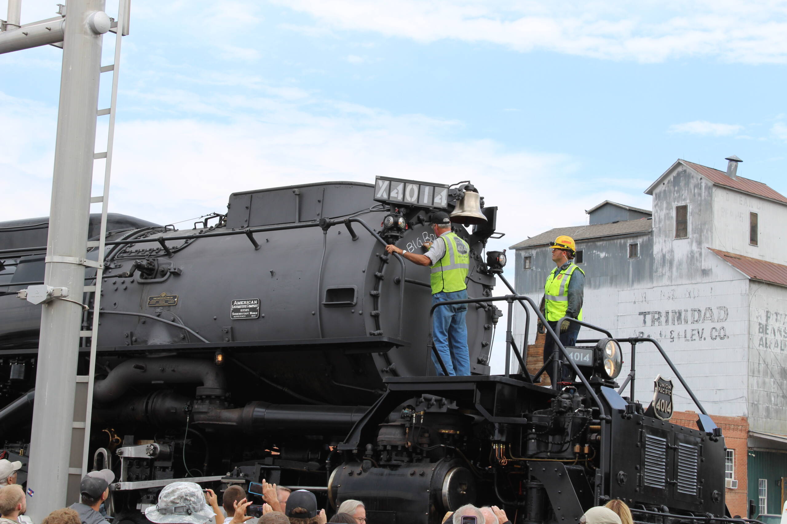 black Big Boy with crew writing on it