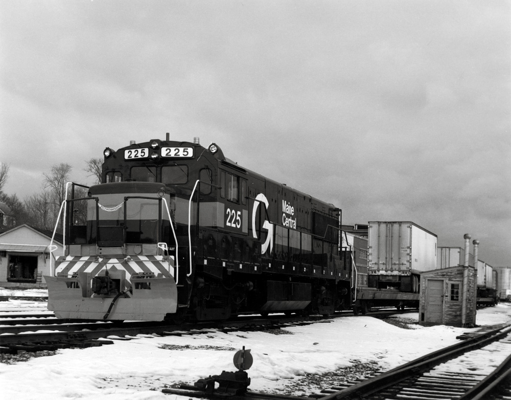 black and white photo of train