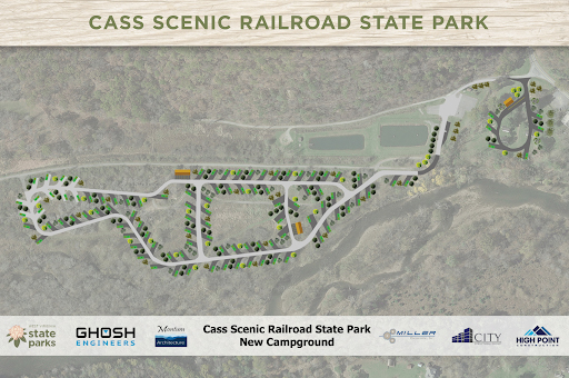Diagram of planned campground