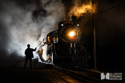 Illinois Railway Museum sets night steam photo shoot