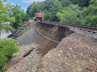 Metro-North’s Waterbury Branch remains closed by flood damage