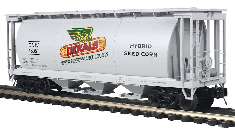 white model hopper car