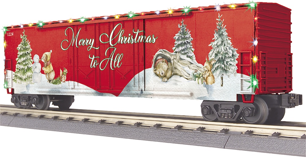 christmas model boxcar