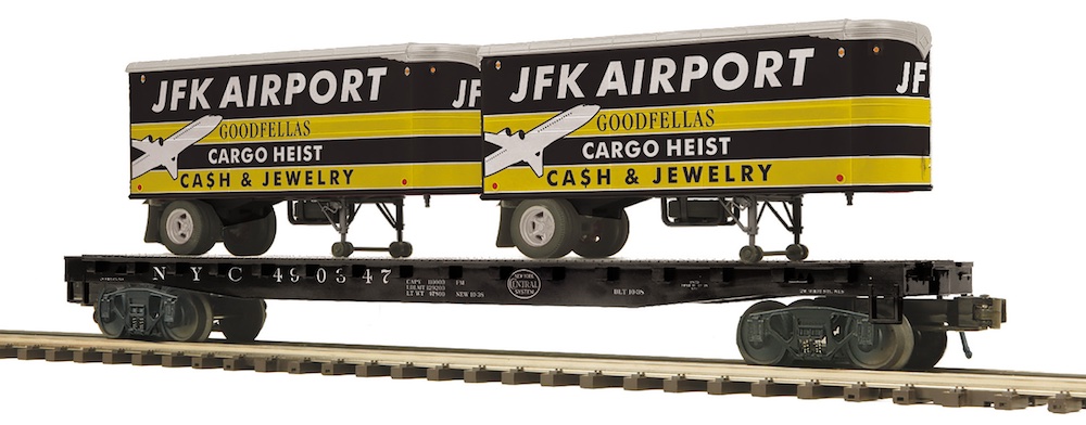 model flatcar with trailers