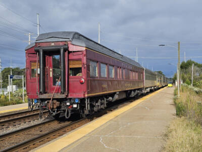News photo: Passenger cars make move to Indiana Rail Experience