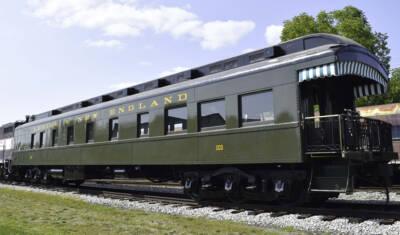 Restored Lehigh & New England varnish ready to roll
