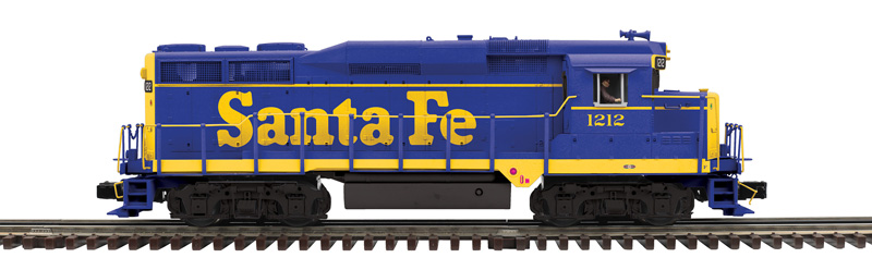 blue and yellow model locomotive