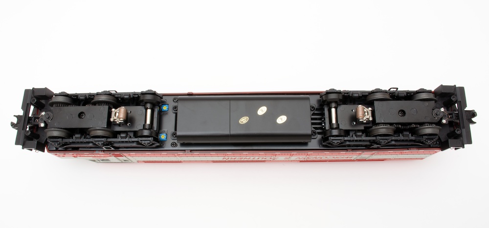 underside of model engine