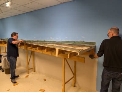 Gathering wood for model railroad benchwork