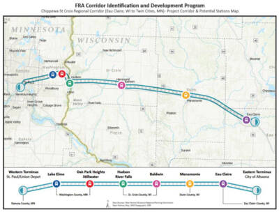 Consultants hired for scoping of Eau Claire-Twin Cities passenger rail proposal