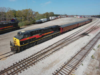 News photo: Iowa Interstate Family Days train