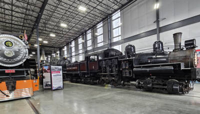 Shay moved into Oregon Rail Heritage Center engine house