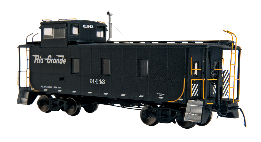 A black model caboose