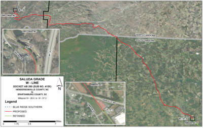 STB environmental office clears path for Saluda Grade abandonment