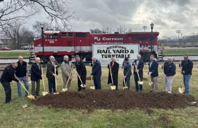 Groundbreaking in Watertown, Tenn., for new turntable, yard
