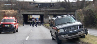 Driver injured as concrete falls from Amtrak bridge in Baltimore (updated)