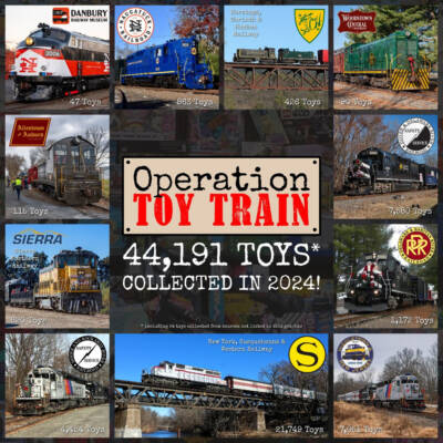 Operation Toy Train sets record for toy donations