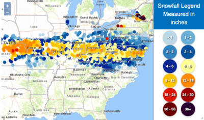 Railroads open 2025 dealing with heavy snow, ice from Great Plains to Northeast (update)