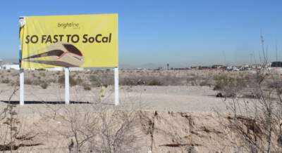 Following the route of Brightline West