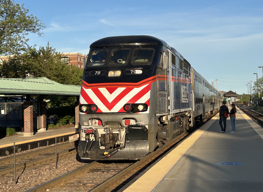 Commuter train at station