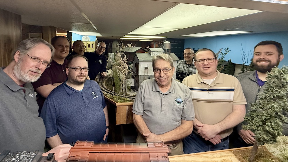 Group photo at layout