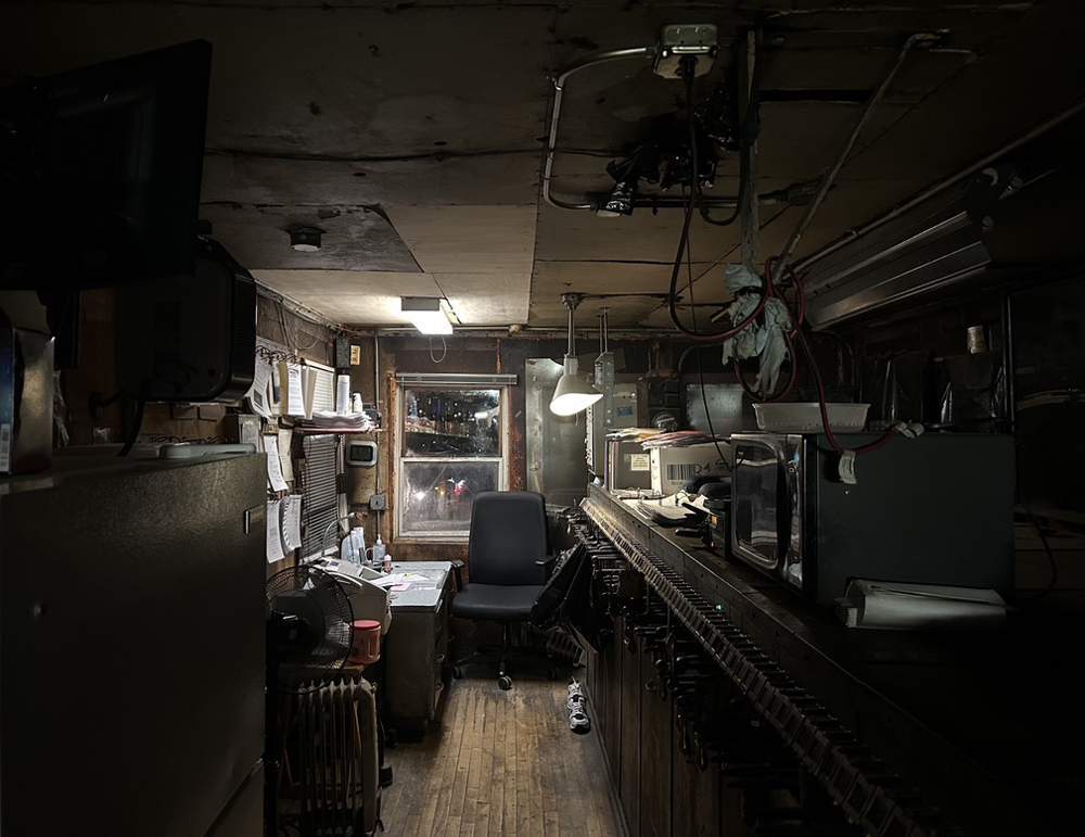 Interior of interlocking tower