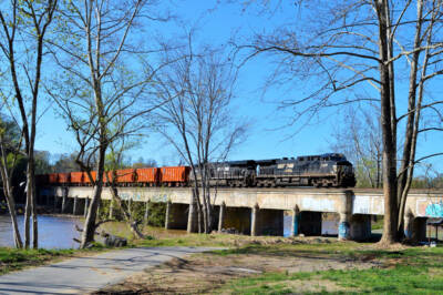 News photo: NS train reaches Asheville, N.C.