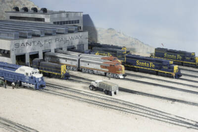 Model Railroader Photo of the Day: the diesel shop at Cajon Pass