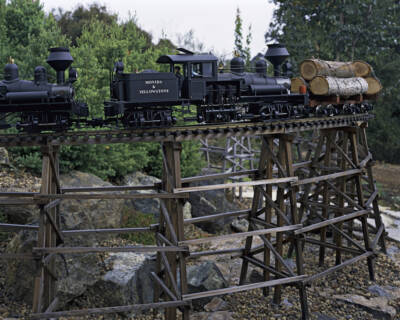 Model Railroader Photo of the Day: Wooden trestles on the Monida & Yellowstone